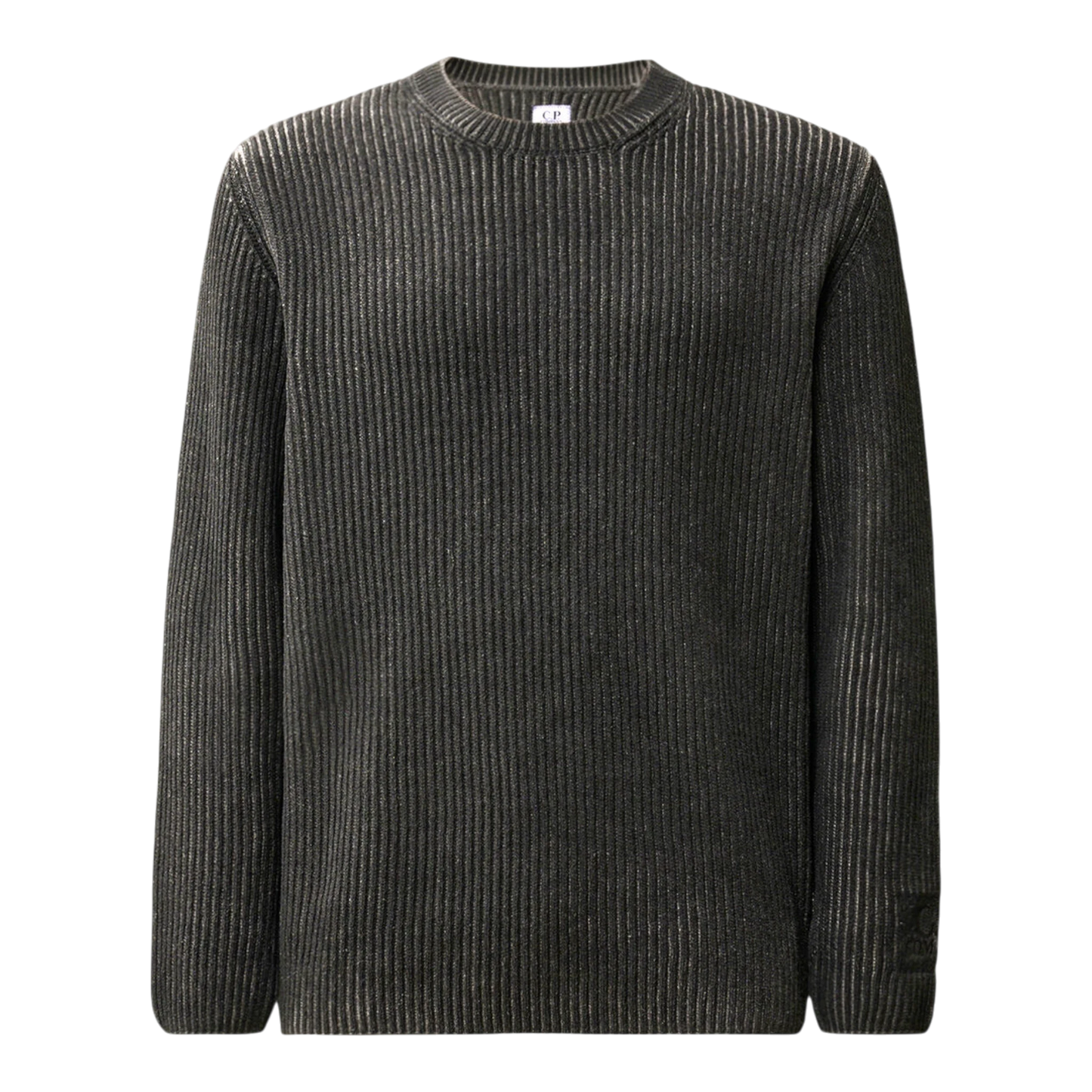 C.P. Company, Chenille Pullover in Raven Grey aus Baumwolle
