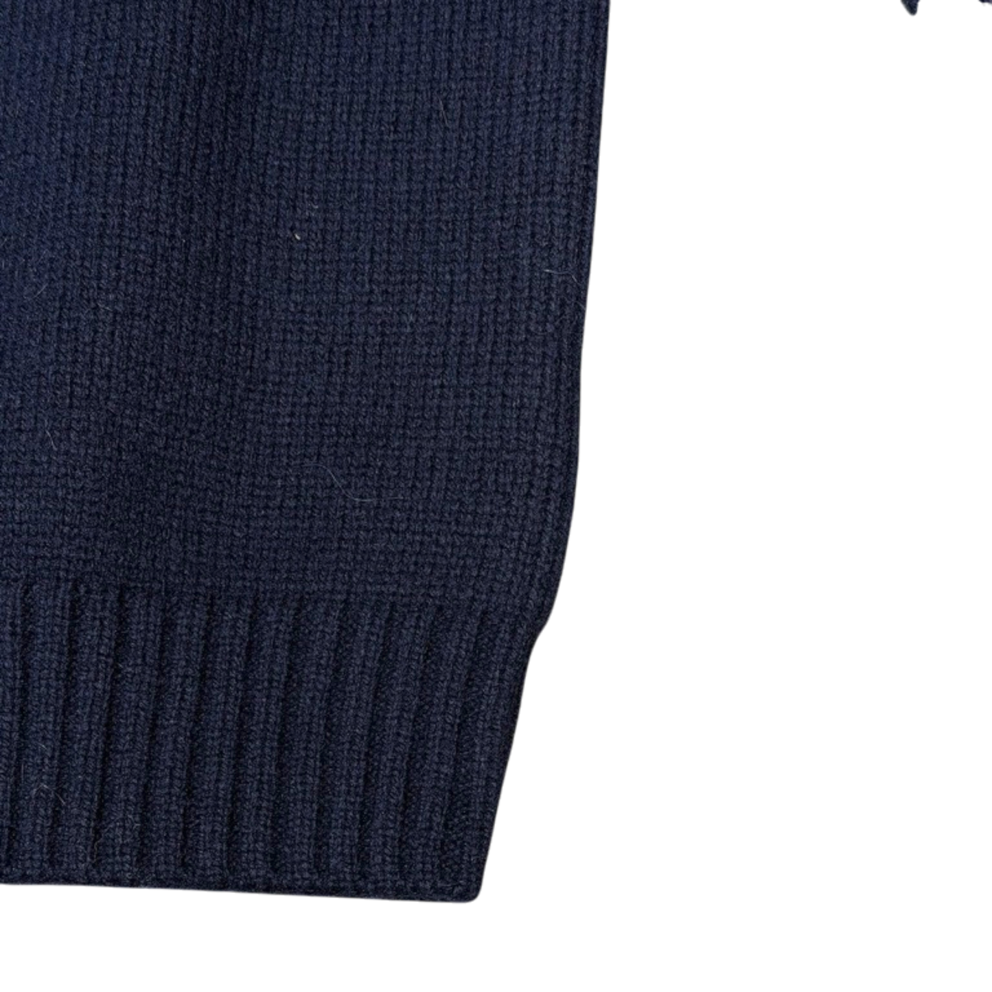 Aspesi, Grobstrick-Pullover in Navy - UNIT Hamburg