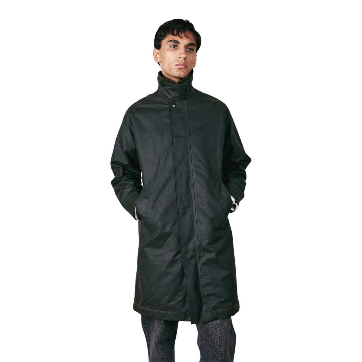 Brixtol Textiles 106965 Hayden Waxed Long Jacket