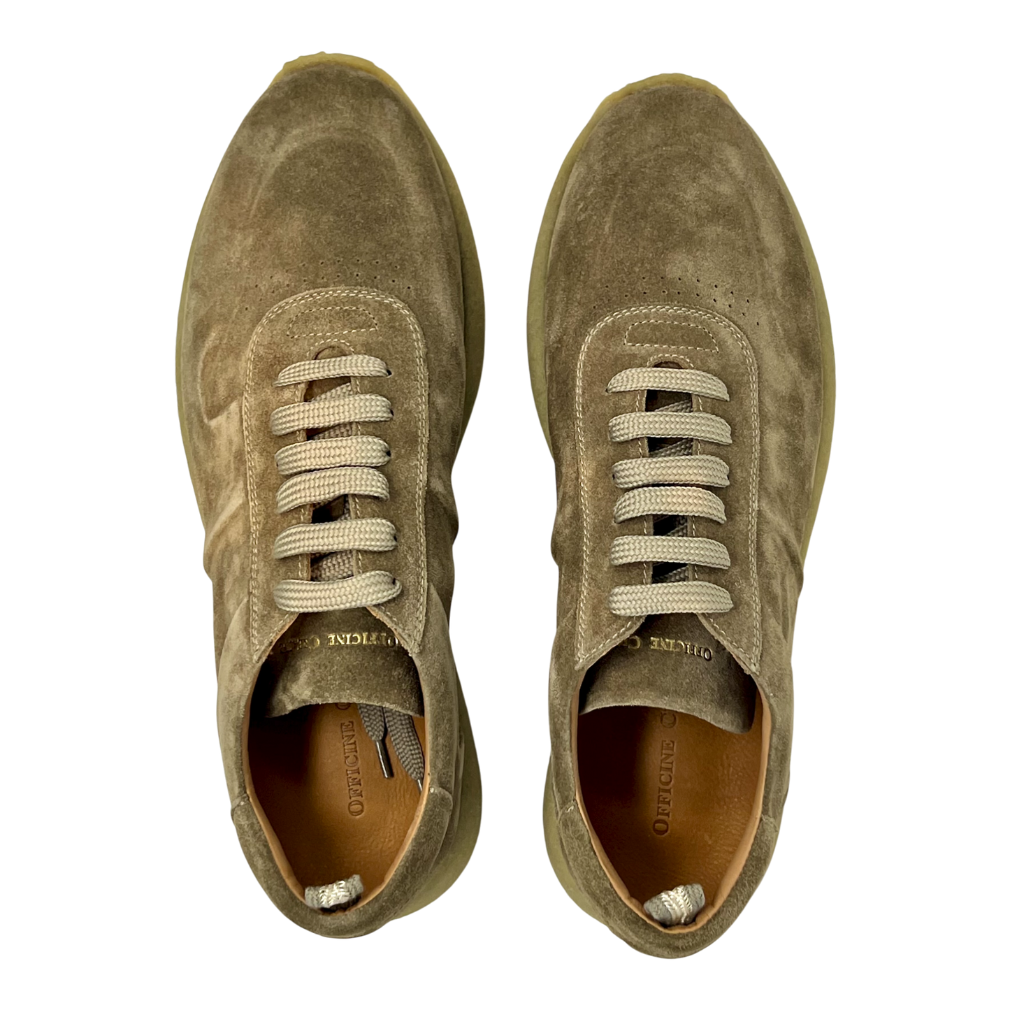 Officine Creative, LEGEND, Rauleder-Sneaker, beige