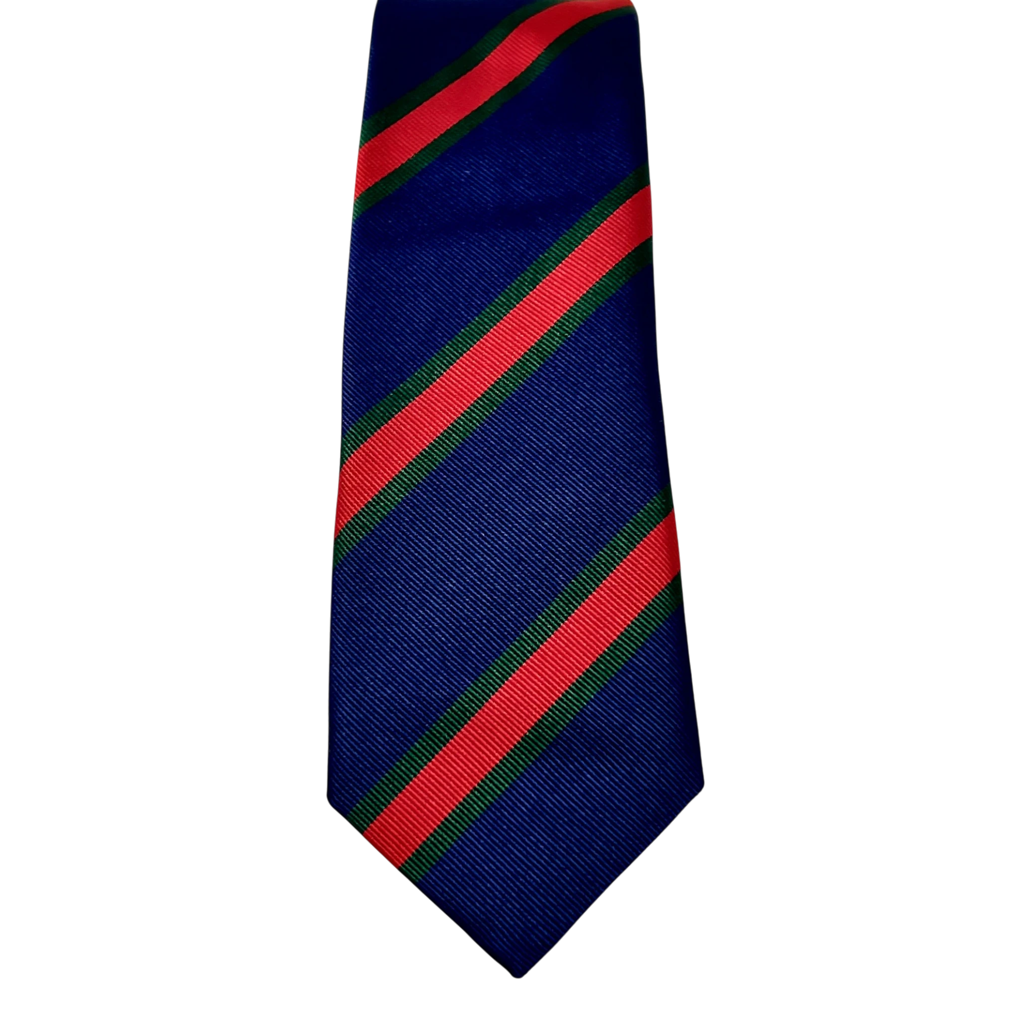 Ascot, Regimentskrawatte, Seide, blau-rot
