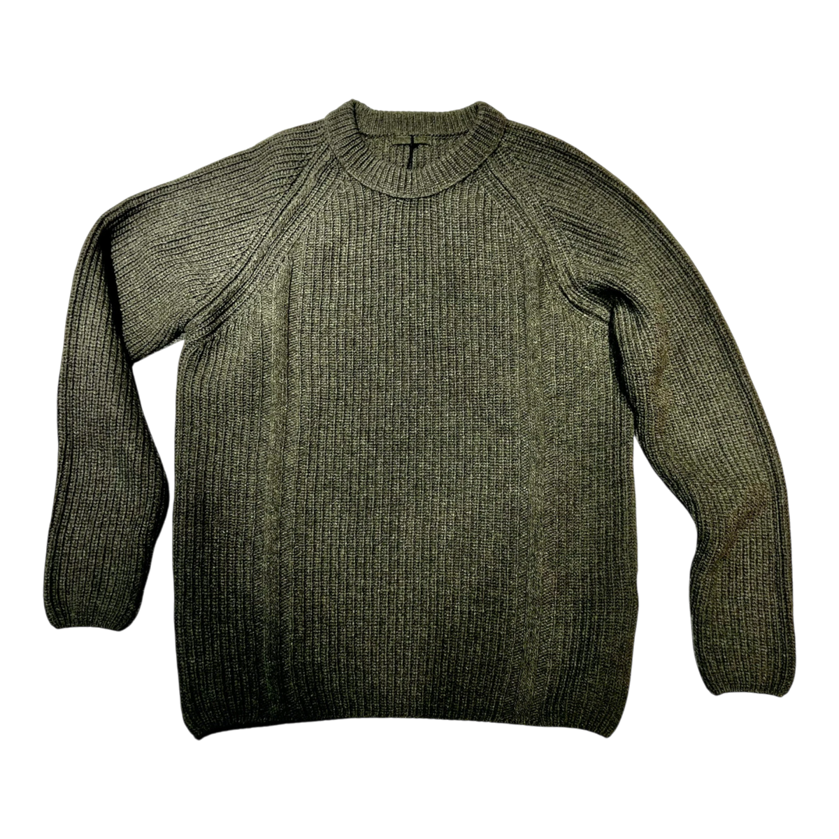 Ten c ASHIHEI WOOL KNIT – Oversized Wollpullover, oliv