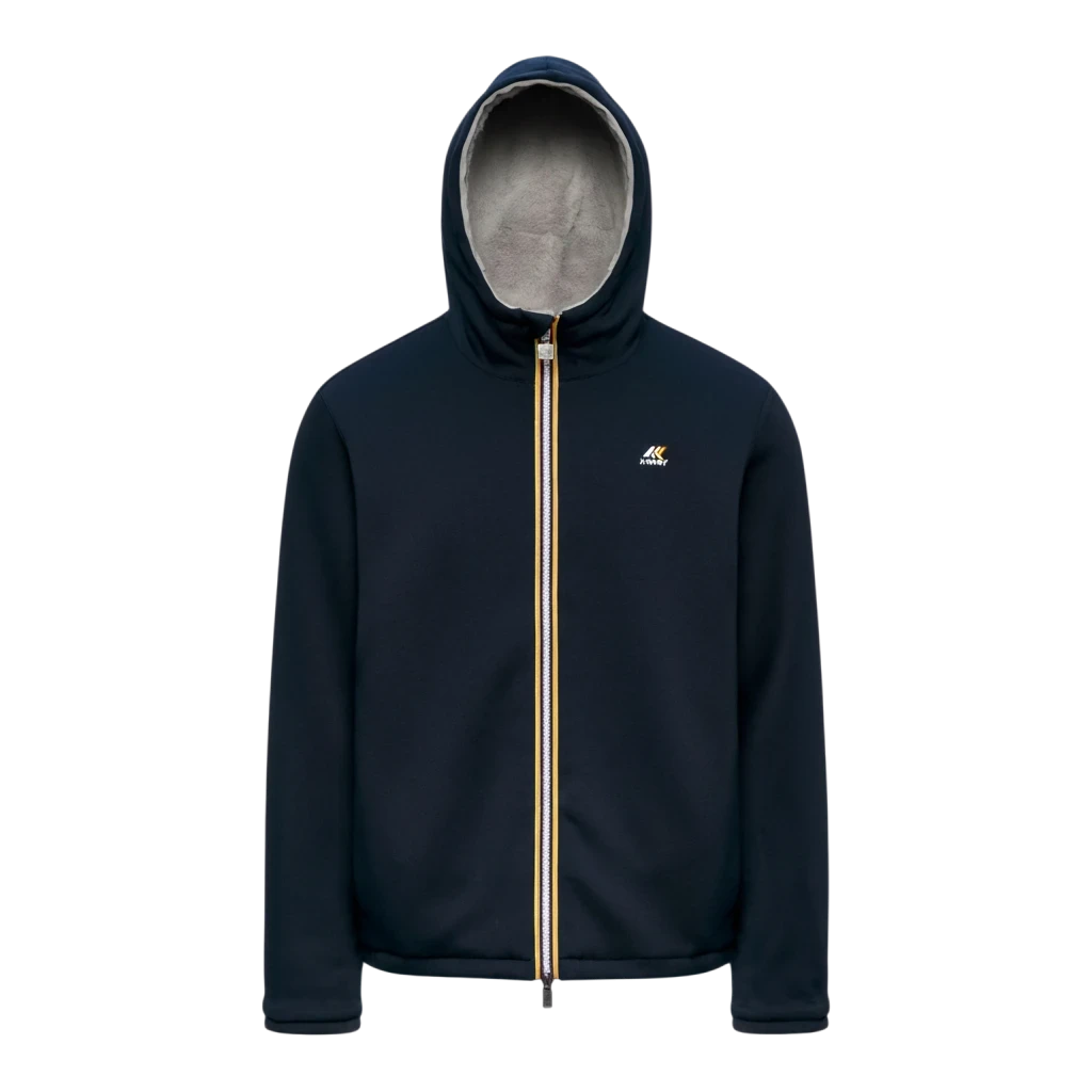 K-Way, Jack Wendejacke in Blue Depth und Grey Mist