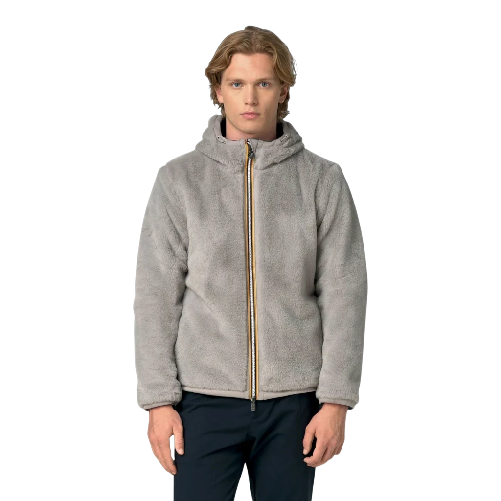 K-Way, Jack Wendejacke in Blue Depth und Grey Mist