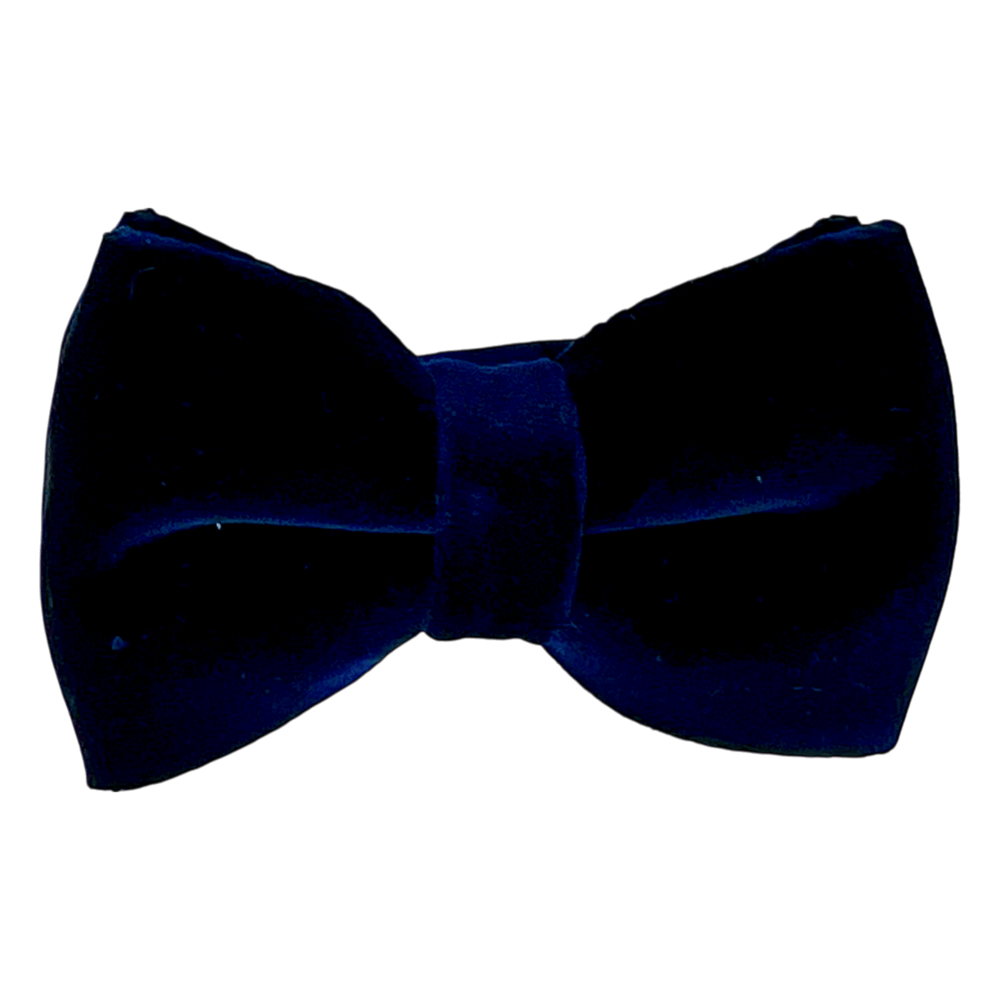 Ascot, nœud festif en velours, bleu foncé - UNIT Hamburg