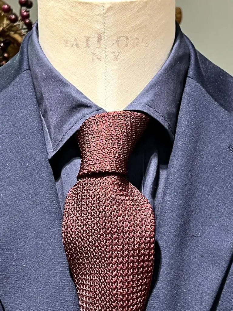 Ascot, tie grenadine, oxblood - UNIT Hamburg