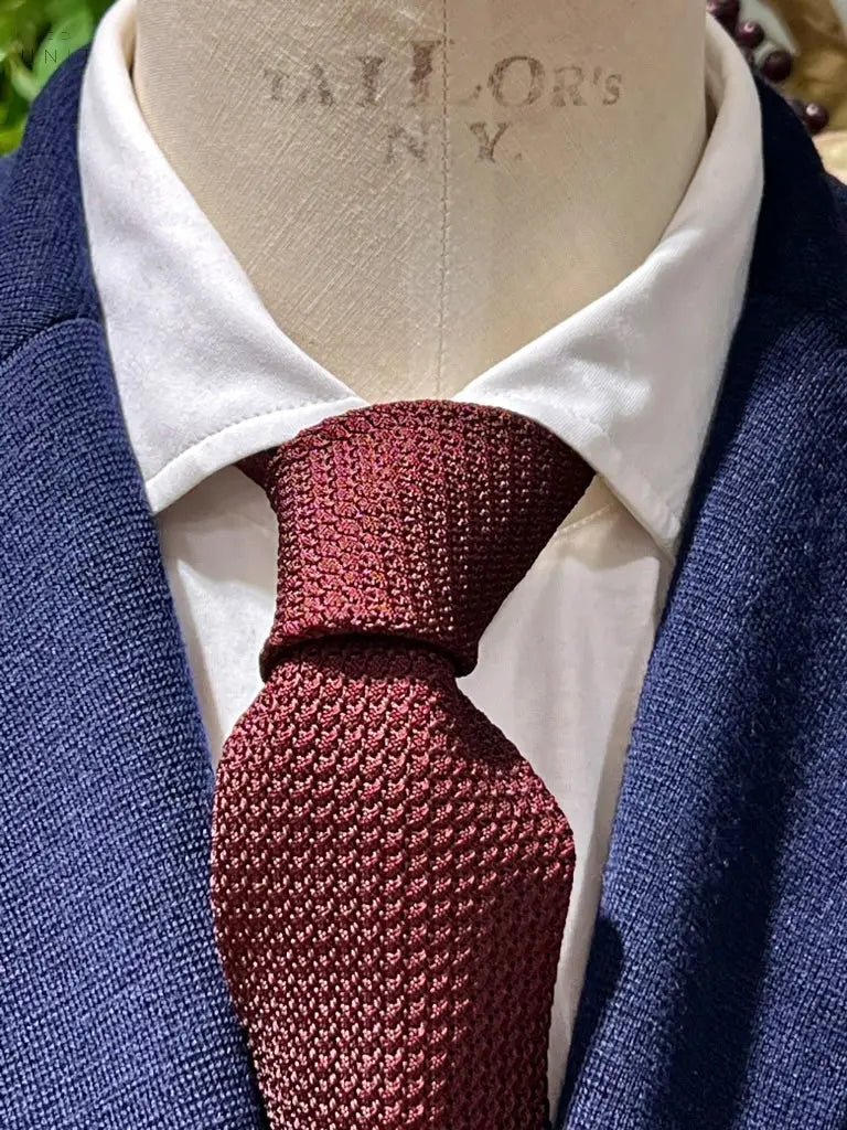 Ascot, tie grenadine, oxblood - UNIT Hamburg