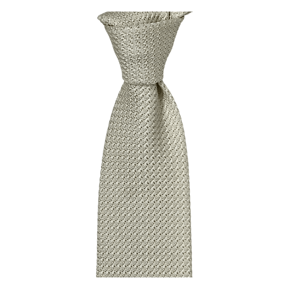 Ascot, tie, grenadine, white - UNIT Hamburg
