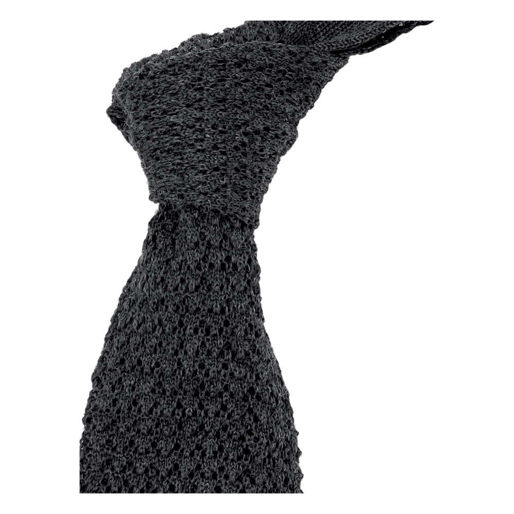 Ascot, tie wool knit, antra - UNIT Hamburg