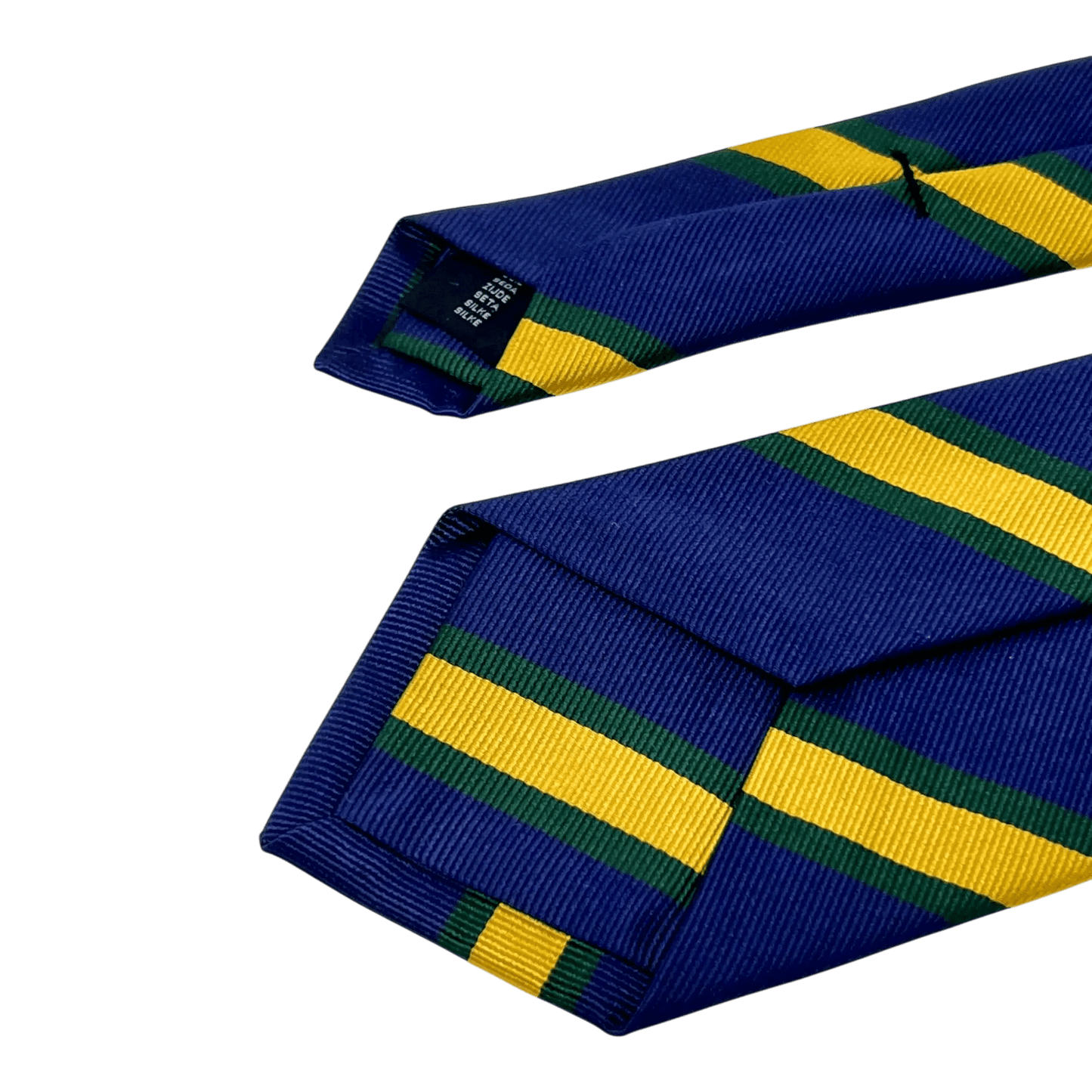 UNIT Hamburg - Ascot, Regimentskrawatte, Seide, blau-gelb - Ascot