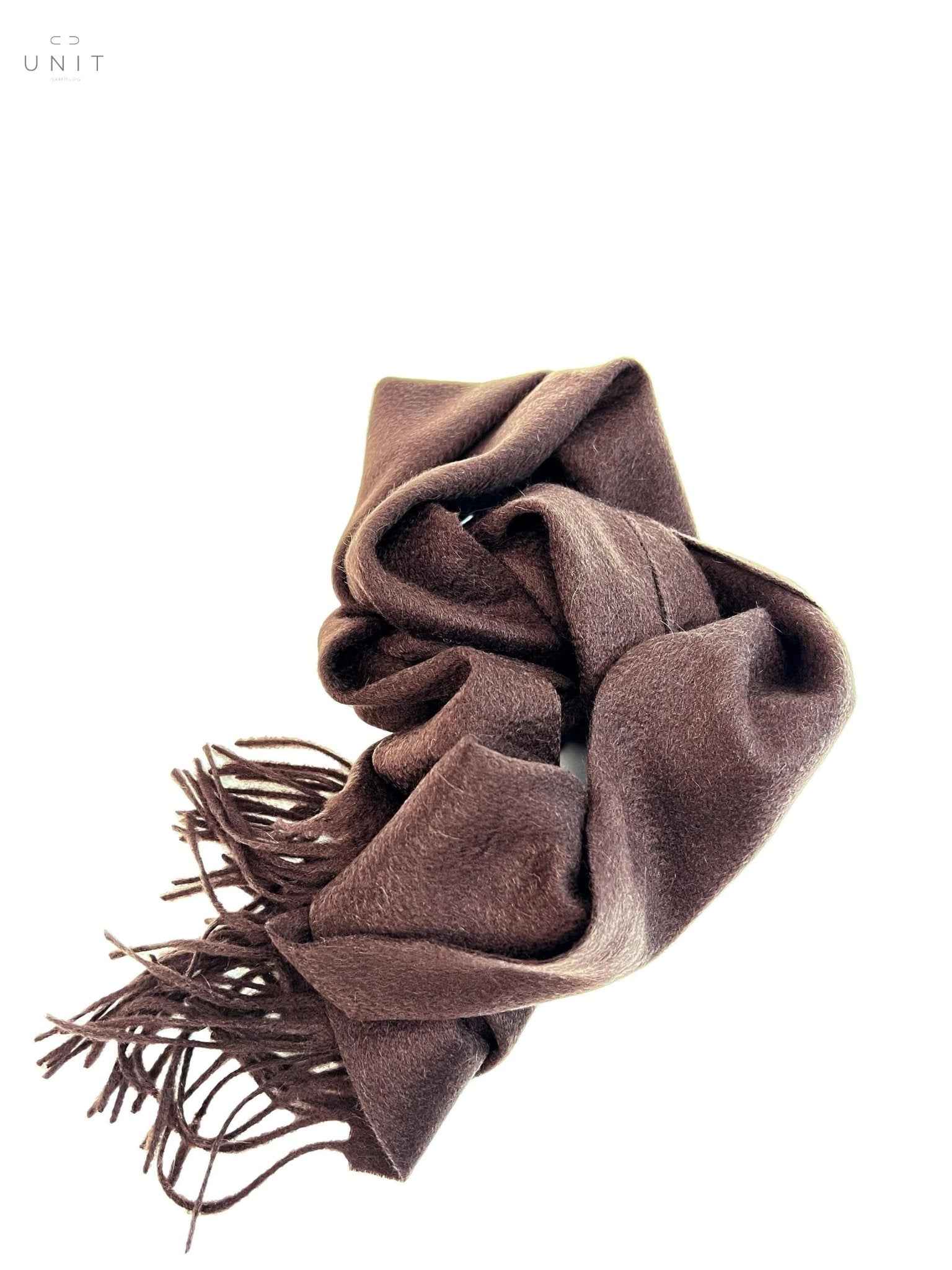 Ascot, écharpe 30x160cm, cachemire, marron chocolat