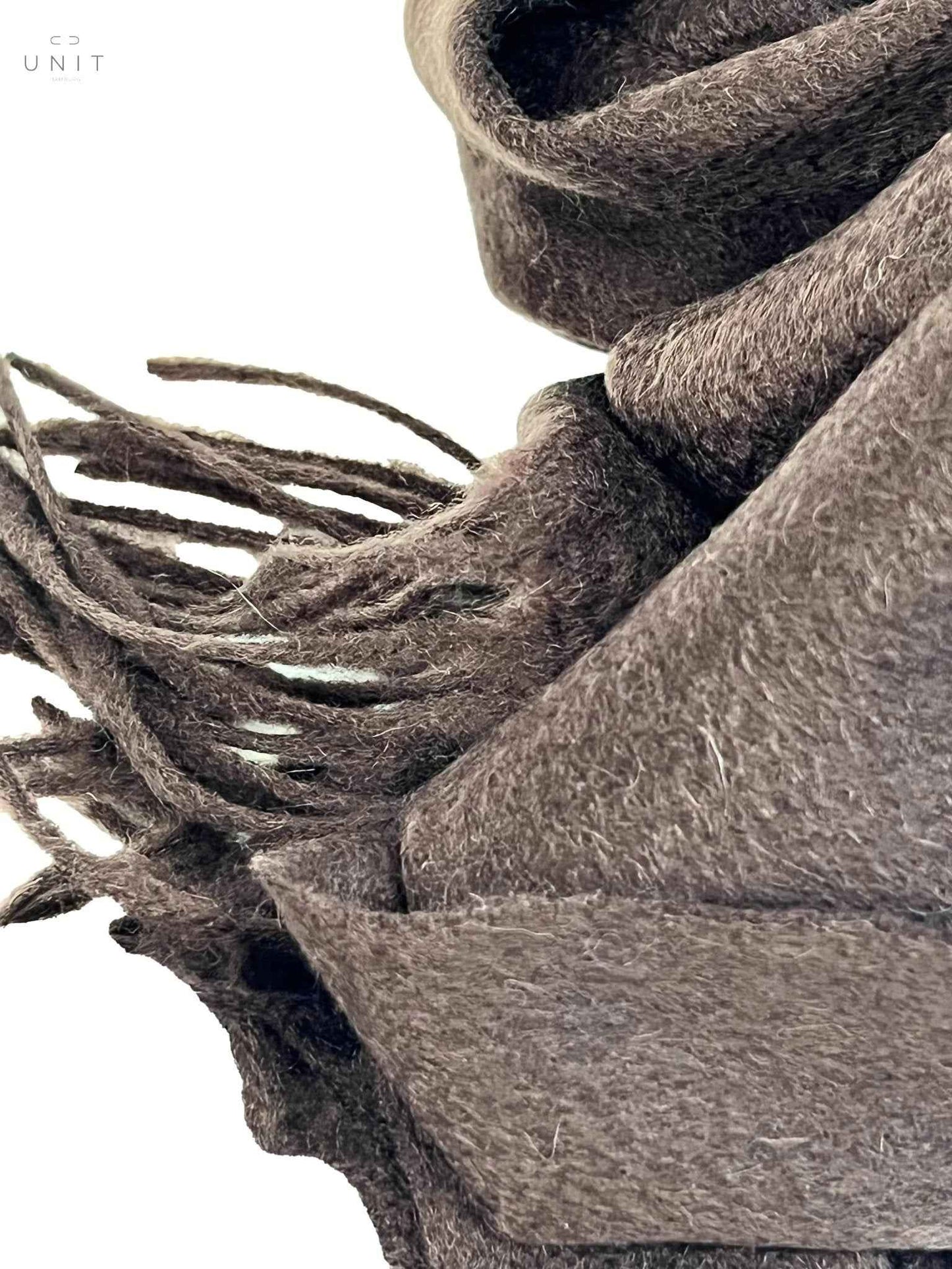 Ascot, écharpe 30x160cm, cachemire, marron chocolat