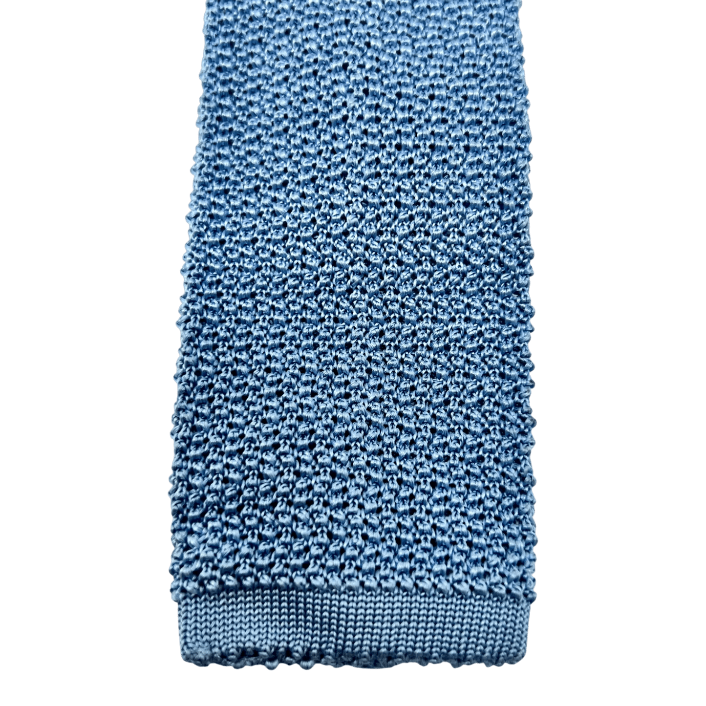 UNIT Hamburg - Ascot, Seidenstrickkrawatte, uni babyblau - Ascot