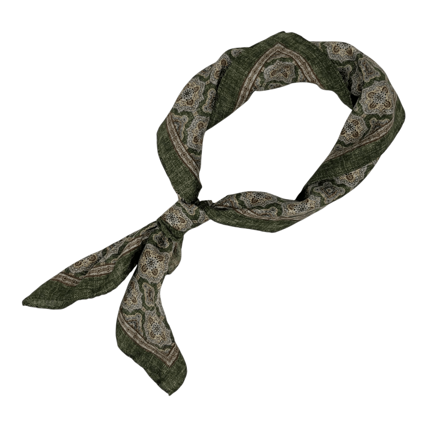 UNIT Hamburg - Ascot, Tuch oder Bandanas, maurisches Muster grün 67x67cm - Ascot