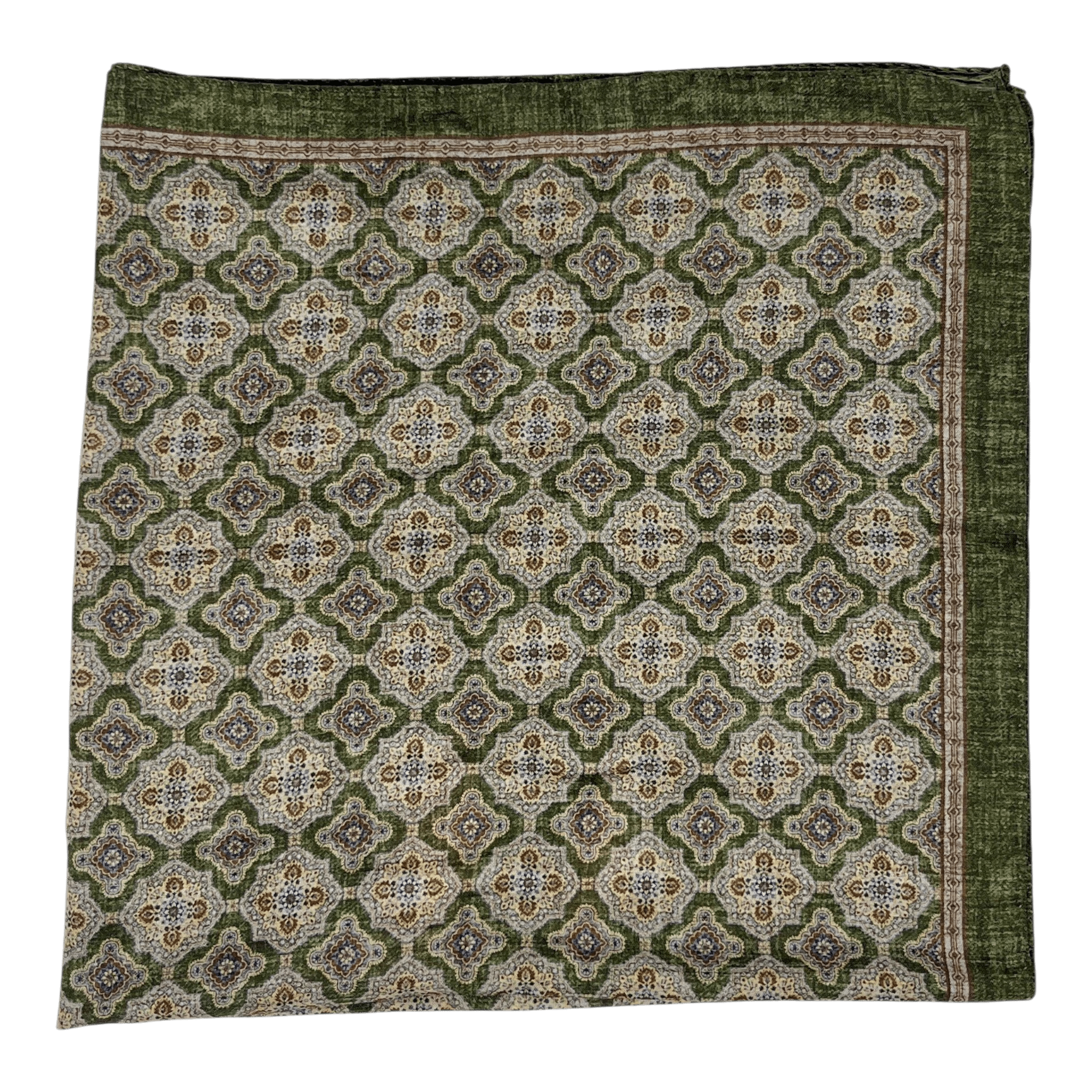 UNIT Hamburg - Ascot, Tuch oder Bandanas, maurisches Muster grün 67x67cm - Ascot
