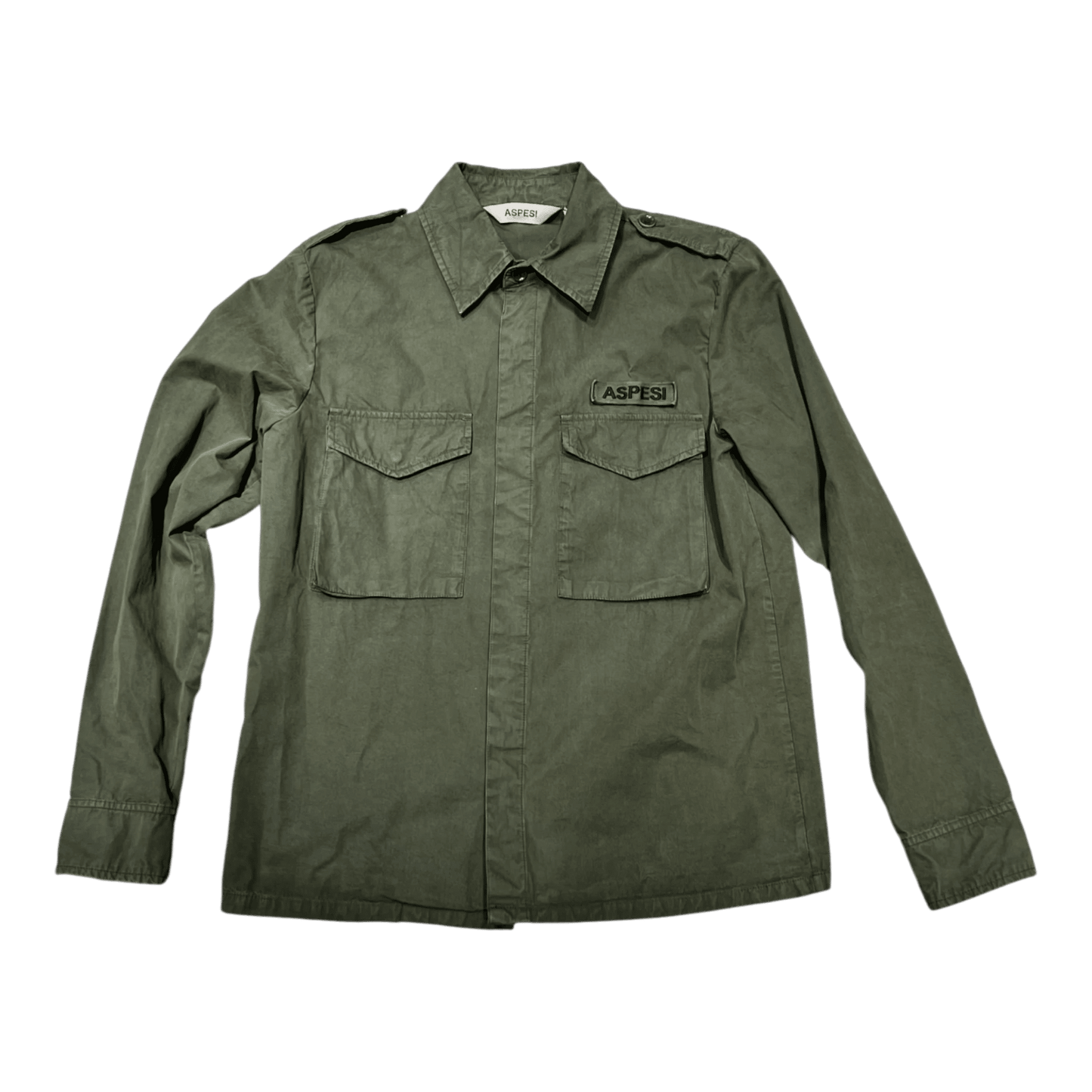 UNIT Hamburg - ASPESI Field Shirt Cotton – Overhirt, grün - ASPESI