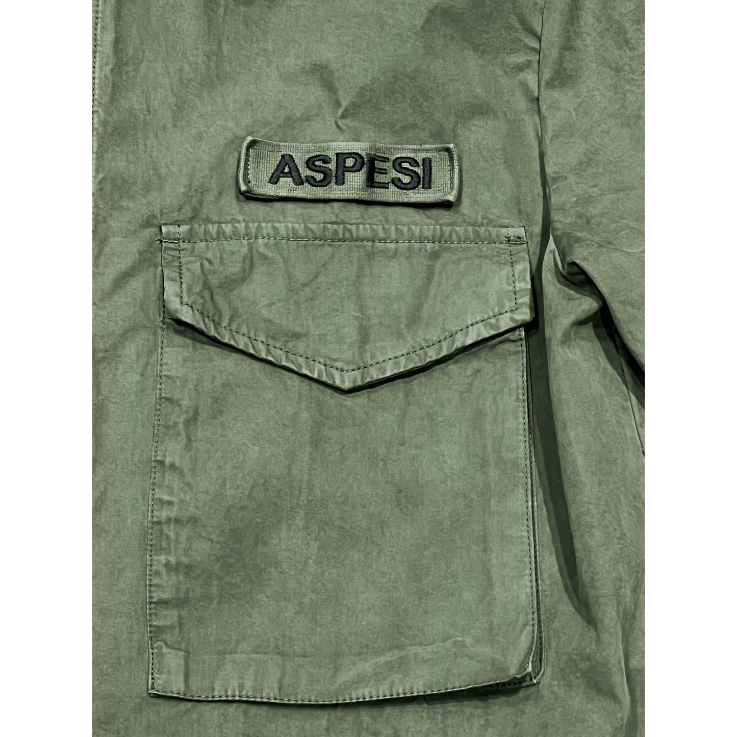UNIT Hamburg - ASPESI Field Shirt Cotton – Overhirt, grün - ASPESI