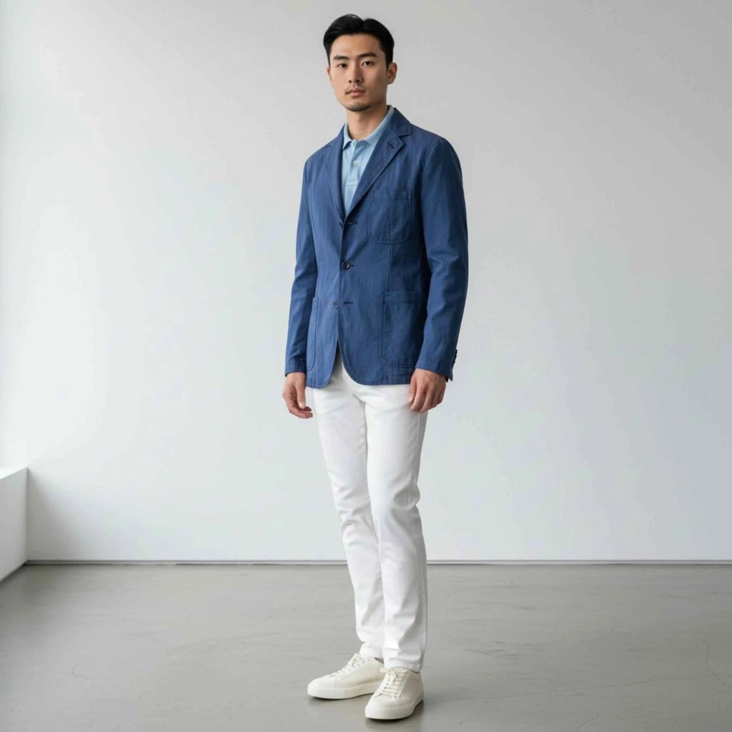 UNIT Hamburg - ASPESI Samuraki Blazer blau | Lyocell/Leinen - ASPESI