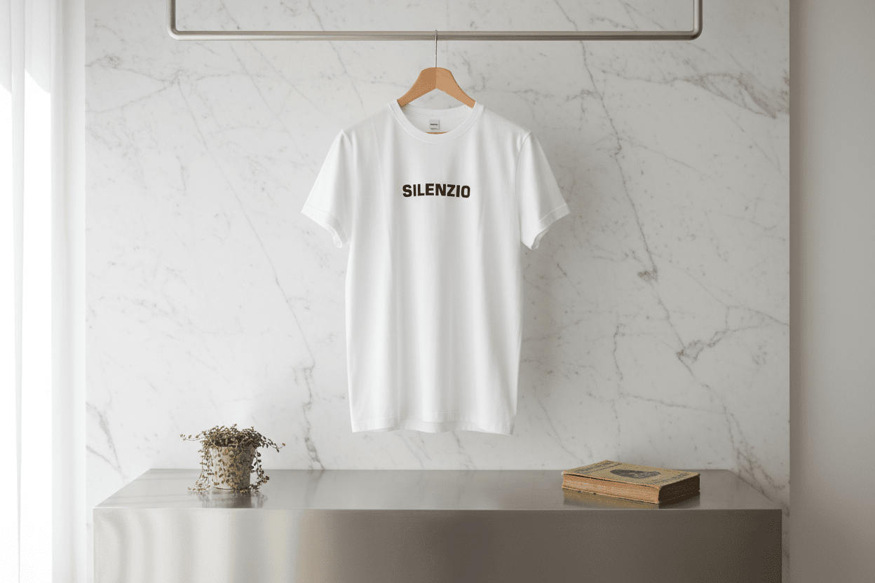 UNIT Hamburg - ASPESI, T-Shirt Silenzio, weiß - ASPESI