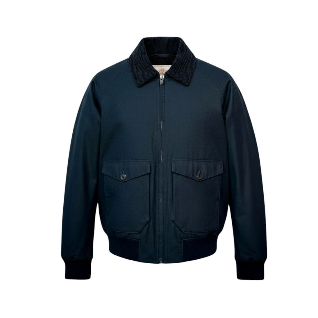 UNIT Hamburg - Baracuta, G9 Harrington, veste en cire, bleu hamburger, dark navy - Baracuta