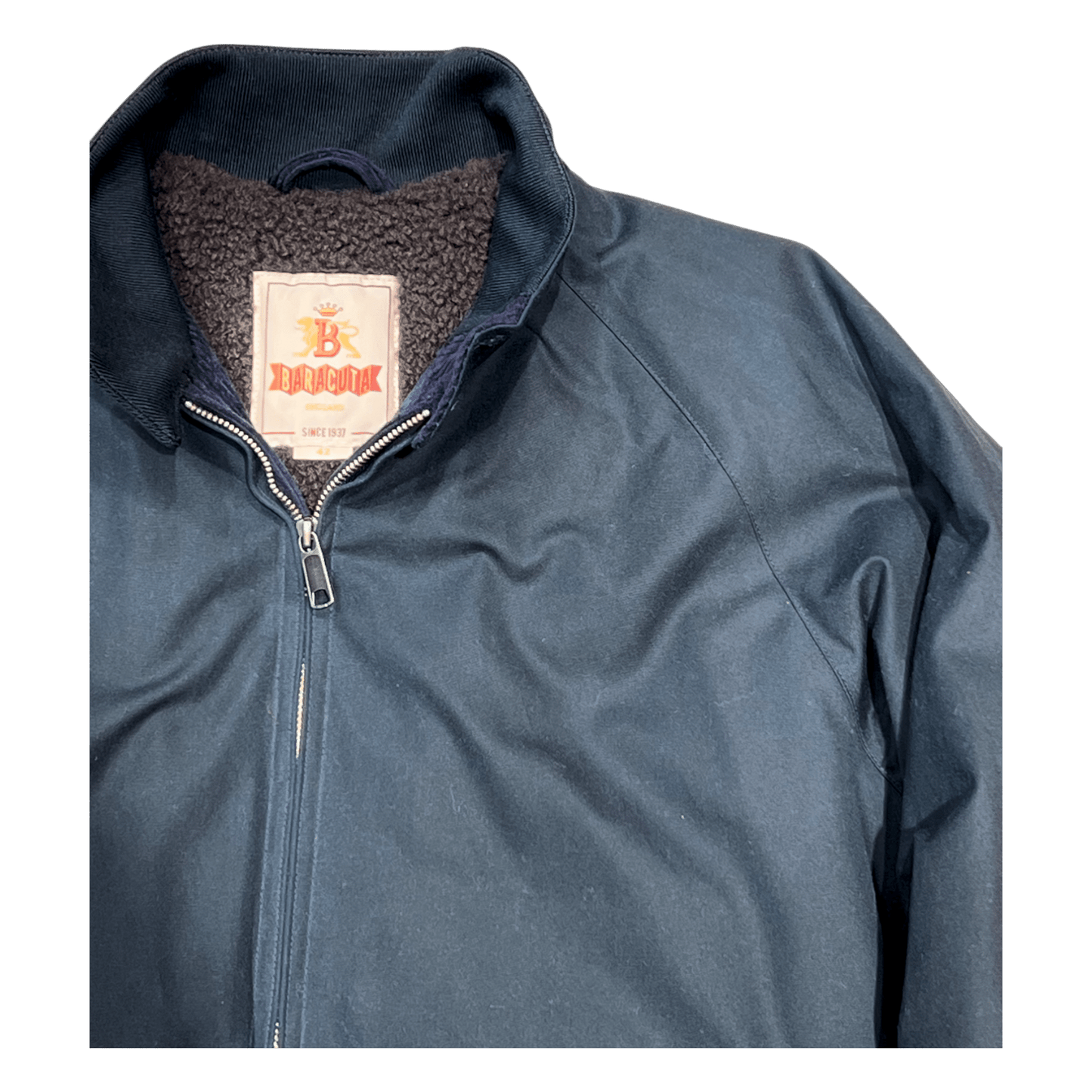 UNIT Hamburg - Baracuta, G9 Harrington, veste en cire, bleu hamburger, dark navy - Baracuta