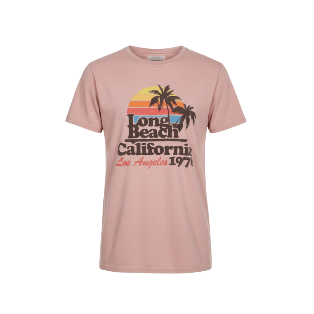 UNIT Hamburg - Bowery NYC, Long Beach, Soft Jersey, T‑Shirt, Vintage Pink - Bowery NYC