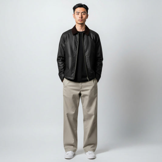 UNIT Hamburg - Brixtol Carter Waxed Jacket Dark brown, with brown corduroy collar - Brixtol Textiles