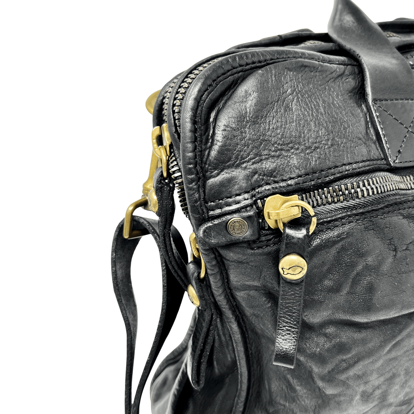 UNIT Hamburg - Campomaggi Briefcase – handgefertigte Leder - Aktentasche, schwarz - Campomaggi