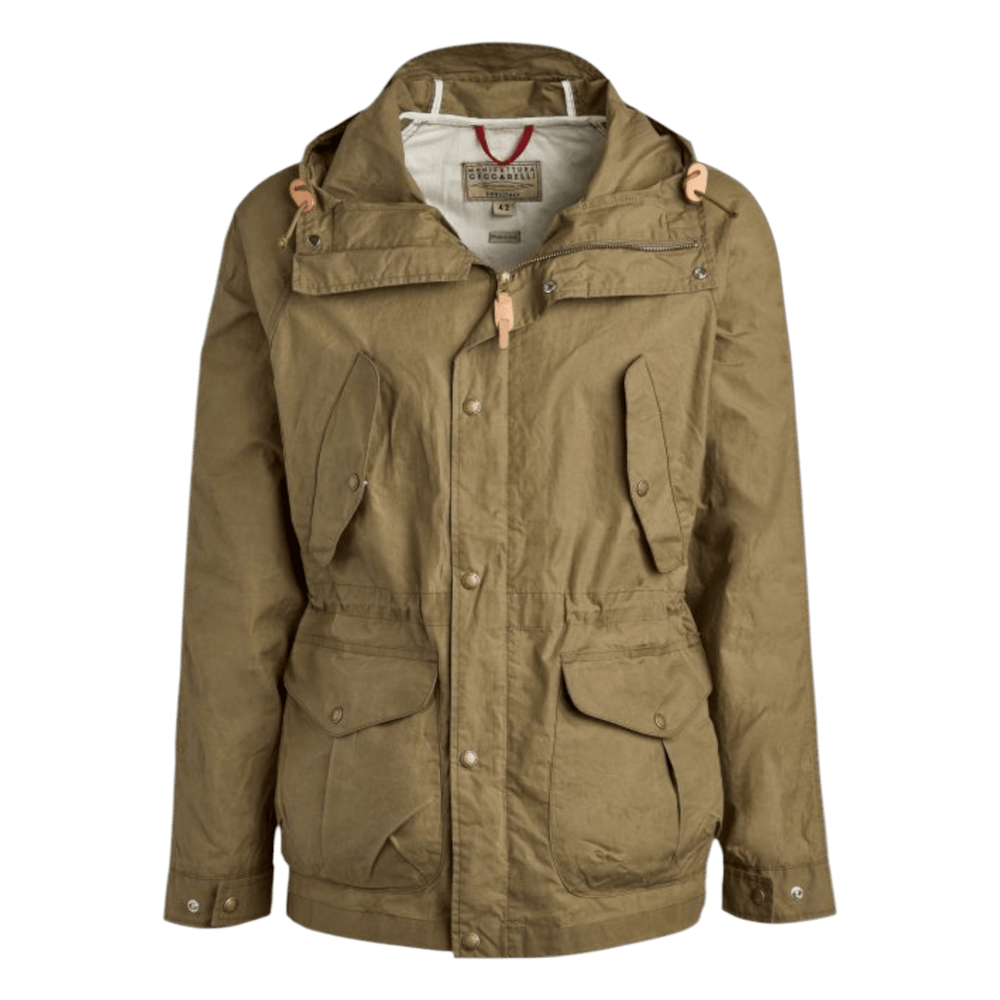 UNIT Hamburg - Ceccarelli, All Season Jacke, lang, gewachst, dunkelbeige - Ceccarelli