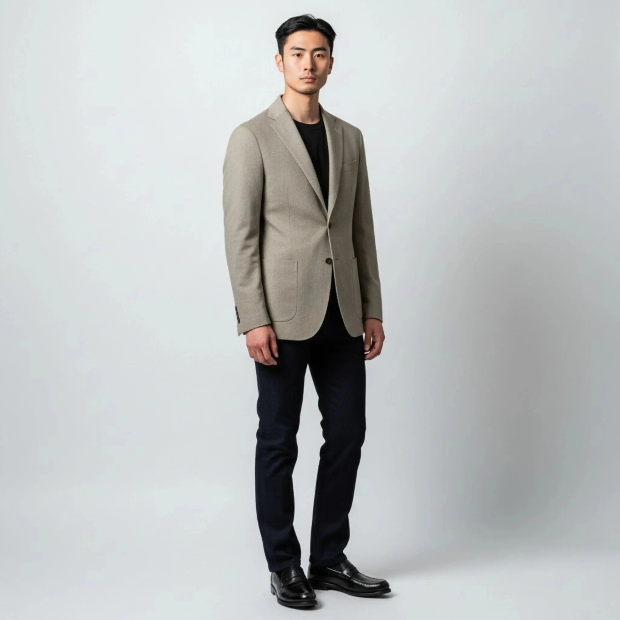 UNIT Hamburg - Circolo 1901, Jersey‑Sakko CN5230 Piqué‑Print, hellbeige - Circolo 1901