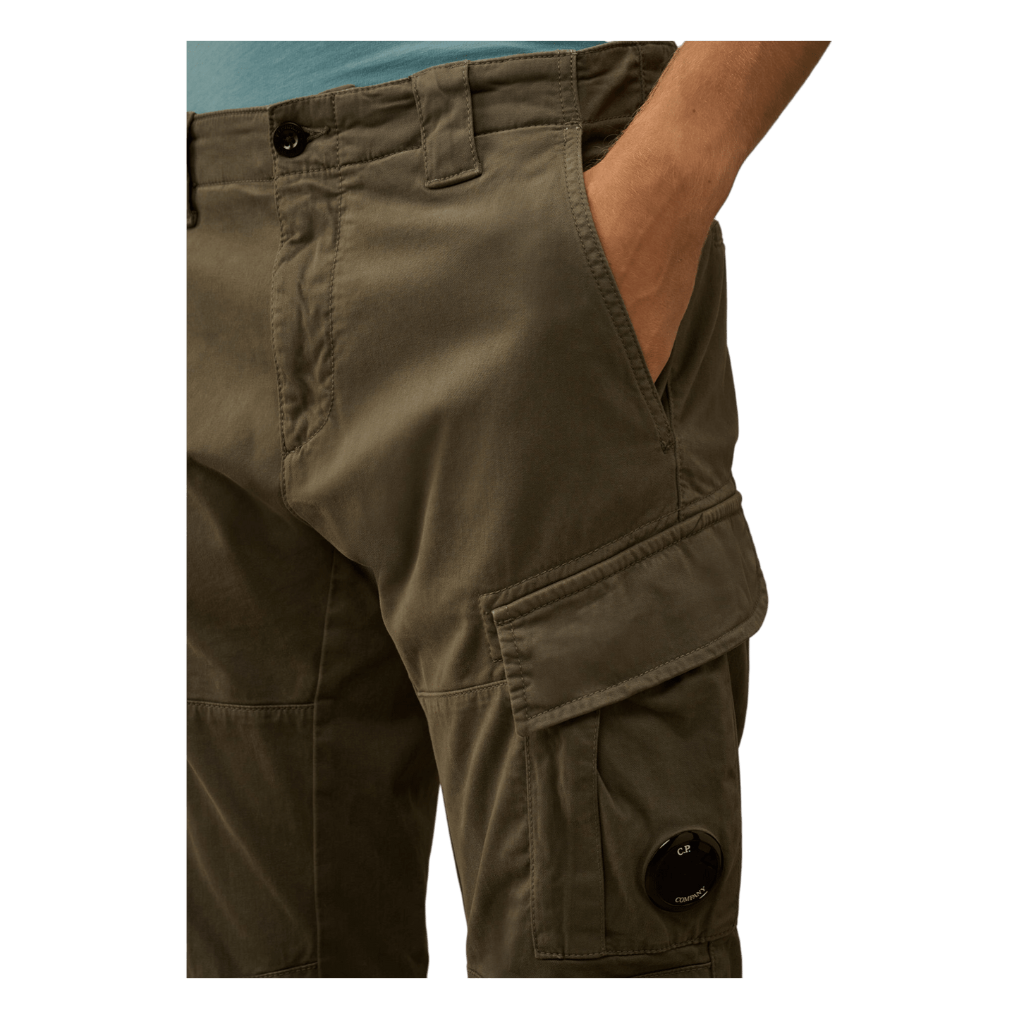 UNIT Hamburg - C.P. Company, Cargohose Stretch Satin, Gunmetal grau - C.P. Company