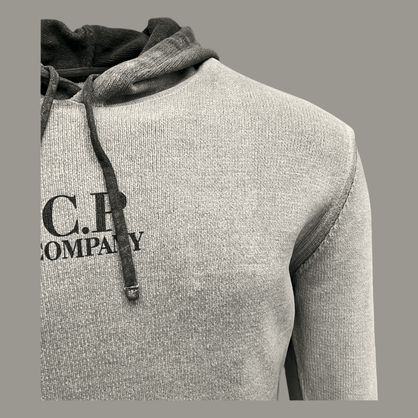 UNIT Hamburg - C.P. Company, Chenille Hoodie, handspray, grau schwarz - C.P. Company
