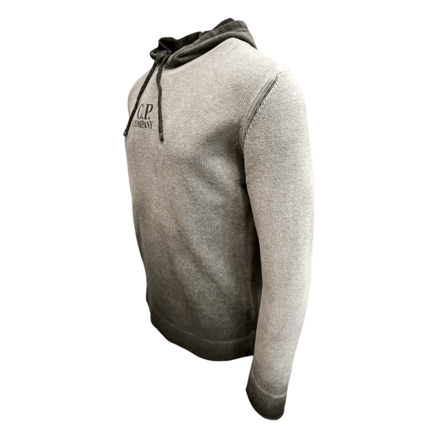 UNIT Hamburg - C.P. Company, Chenille Hoodie, handspray, grau schwarz - C.P. Company