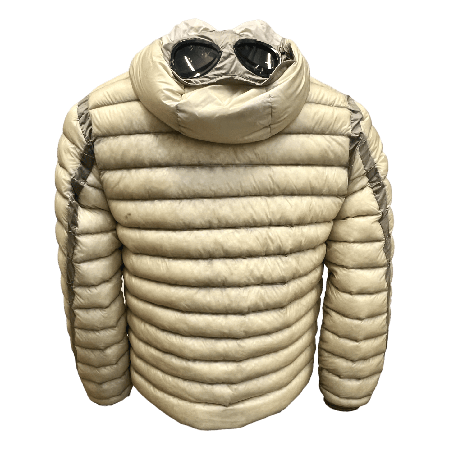 UNIT Hamburg - C.P. Company, Goggle Daunenjacke, DD Shell, broken white - C.P. Company