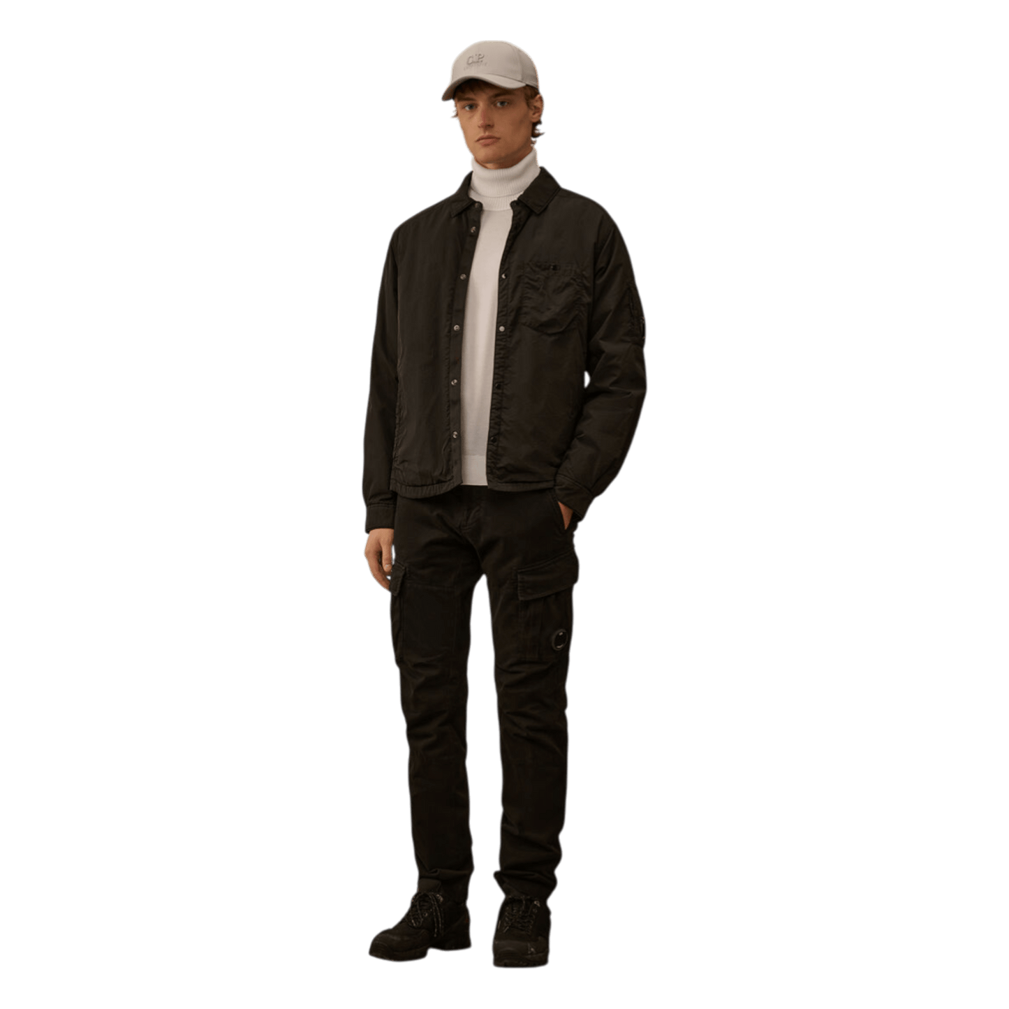 UNIT Hamburg - C.P. Company, Overshirt, padded chrome - R, schwarz - C.P. Company