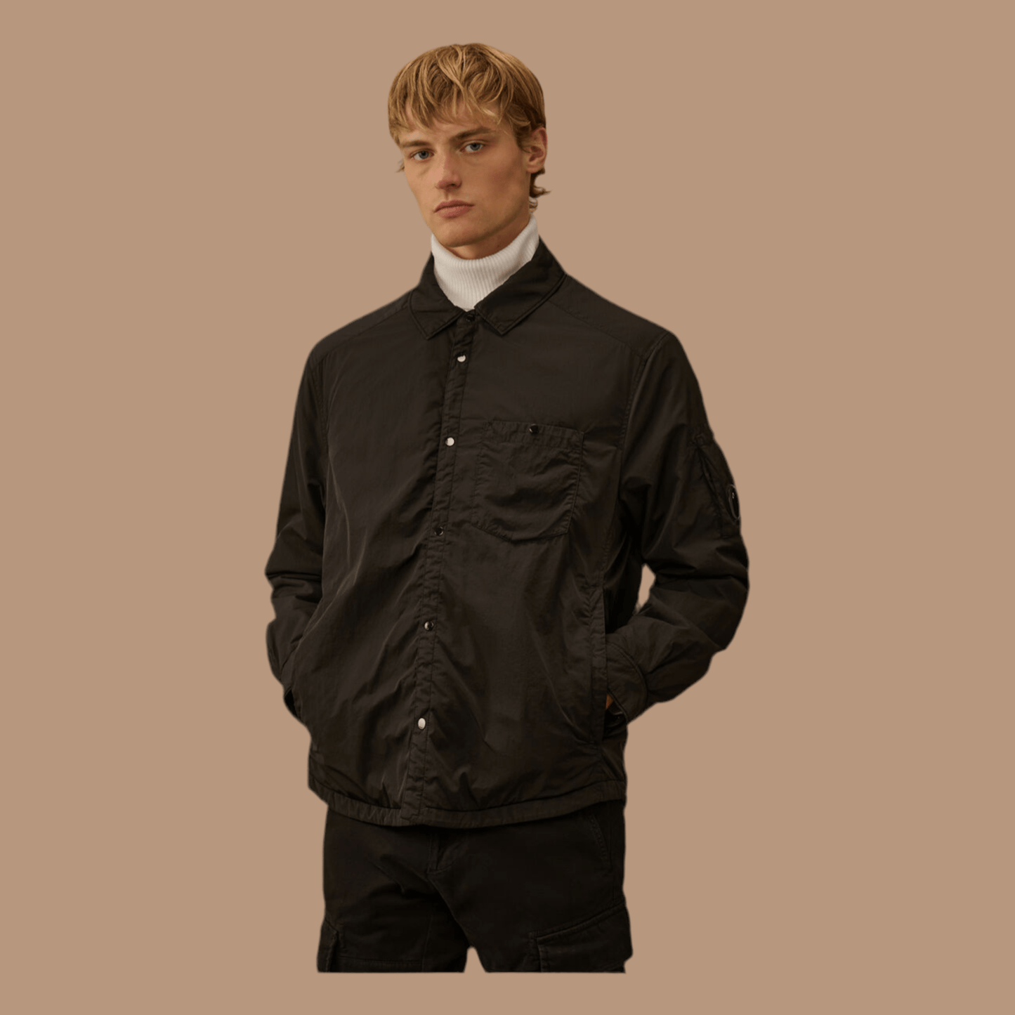 UNIT Hamburg - C.P. Company, Overshirt, padded chrome - R, schwarz - C.P. Company