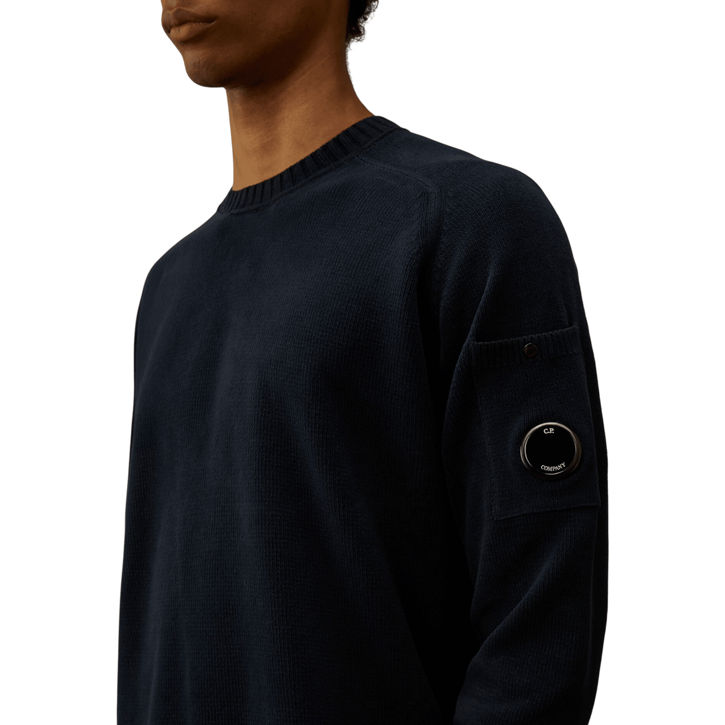 UNIT Hamburg - C.P. Company Pullover aus Baumwoll‑Chenille, midnight blu - C.P. Company