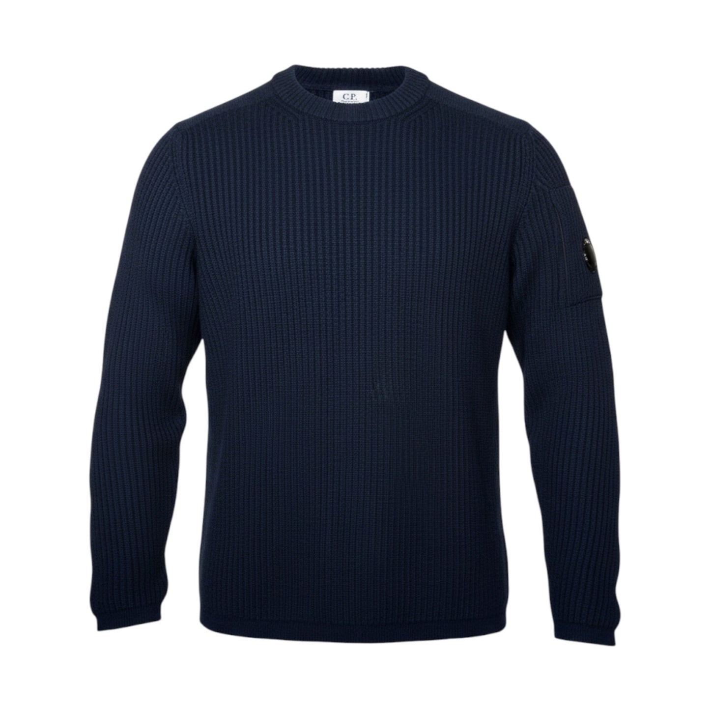 UNIT Hamburg - C.P. Company, Re - Wool Pullover – Merino Mix mit Lens Detail, navy - C.P. Company
