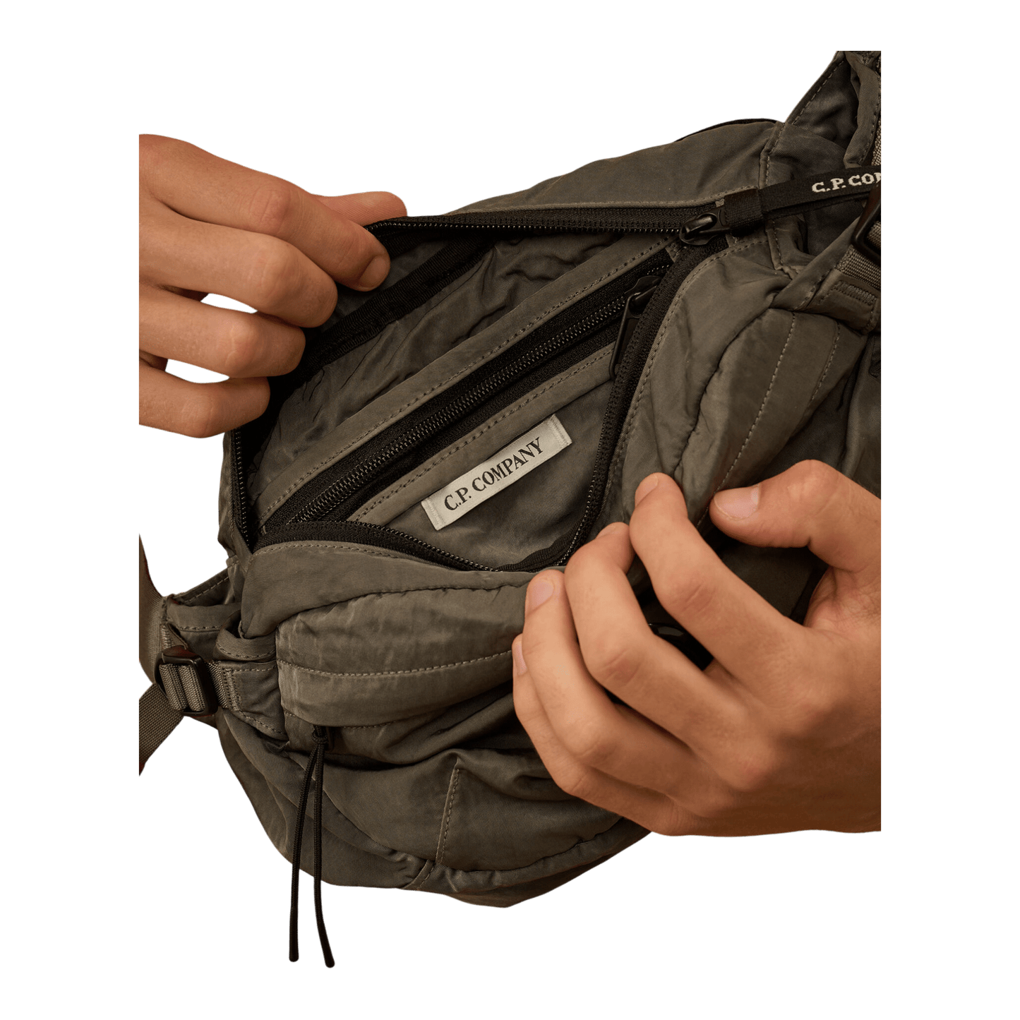 UNIT Hamburg - C.P. Company Waistbag – Nylon B mit Objektiv - Detail, gunmetal - C.P. Company
