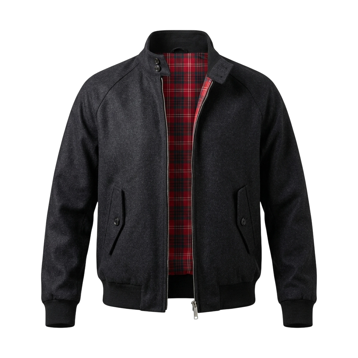 Baracuta G9 Melton Unpadded Harrington Jacke, navy