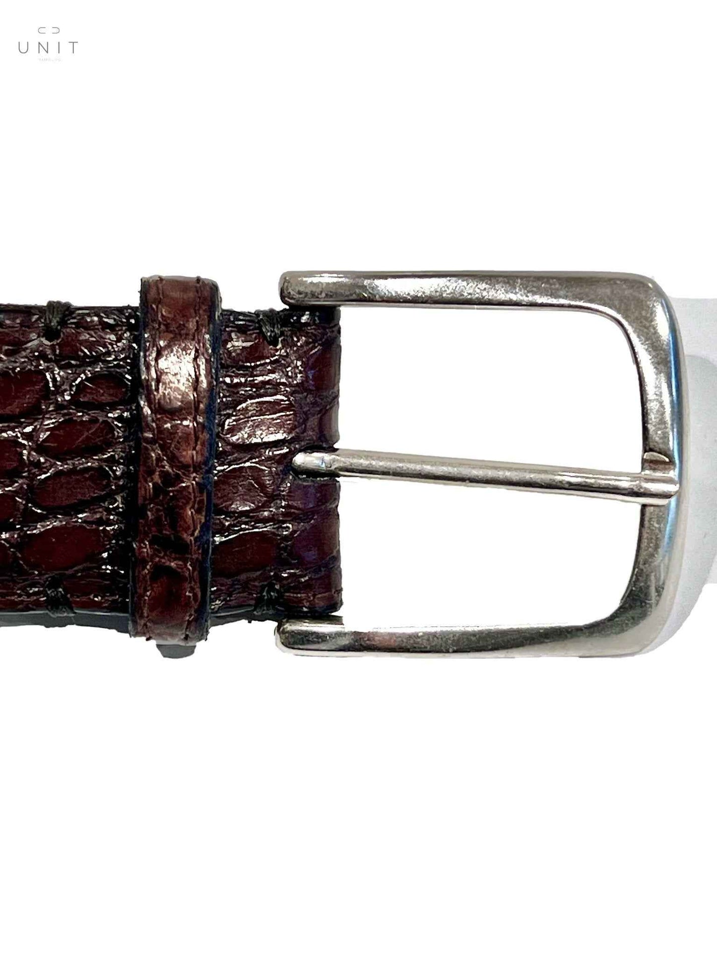Fausto Colato, crocodile belly, brown