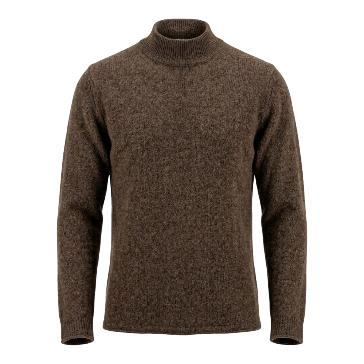 Roberto Collina, Merino / Baby Kamel Stehkragen, corteccia braun