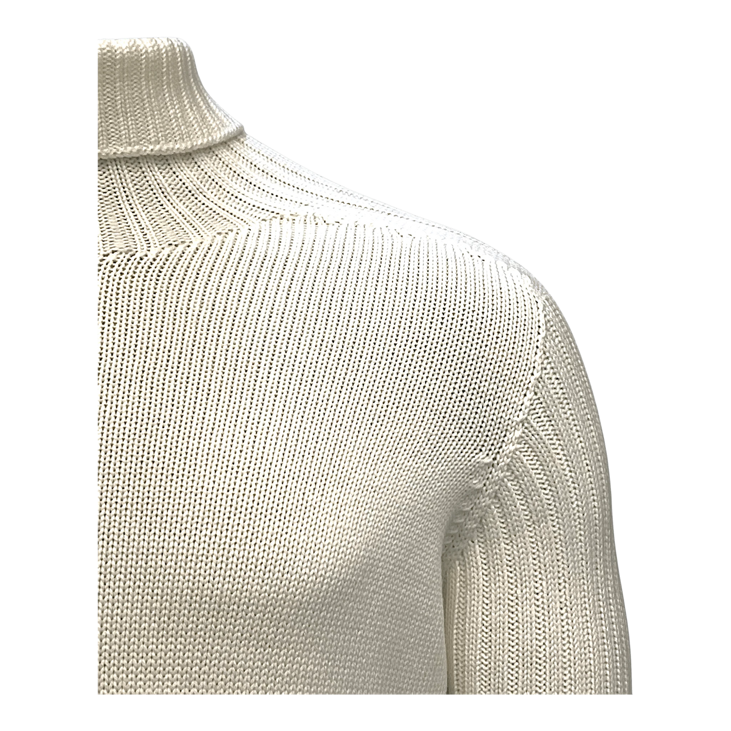 Gran Sasso Rollkragenpullover aus Rainwool in Wollweiss