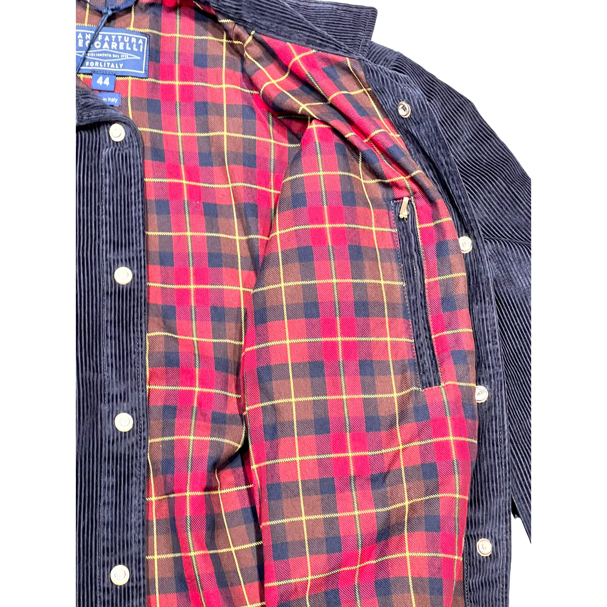 Manifattura Ceccarelli Cordhemd Heavy Shirt Dunkelblau