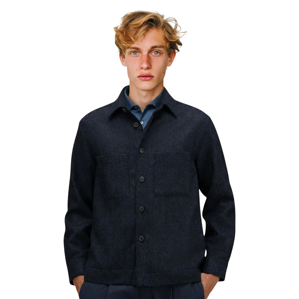 Xacus 169ML 31440 Unfold Wool Overshirt