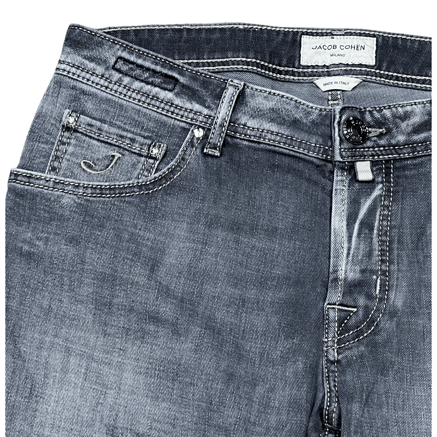 UNIT Hamburg - Jacob Cohën, Nick Slim, beiges Label, mittelgrau - Jacob Cohën