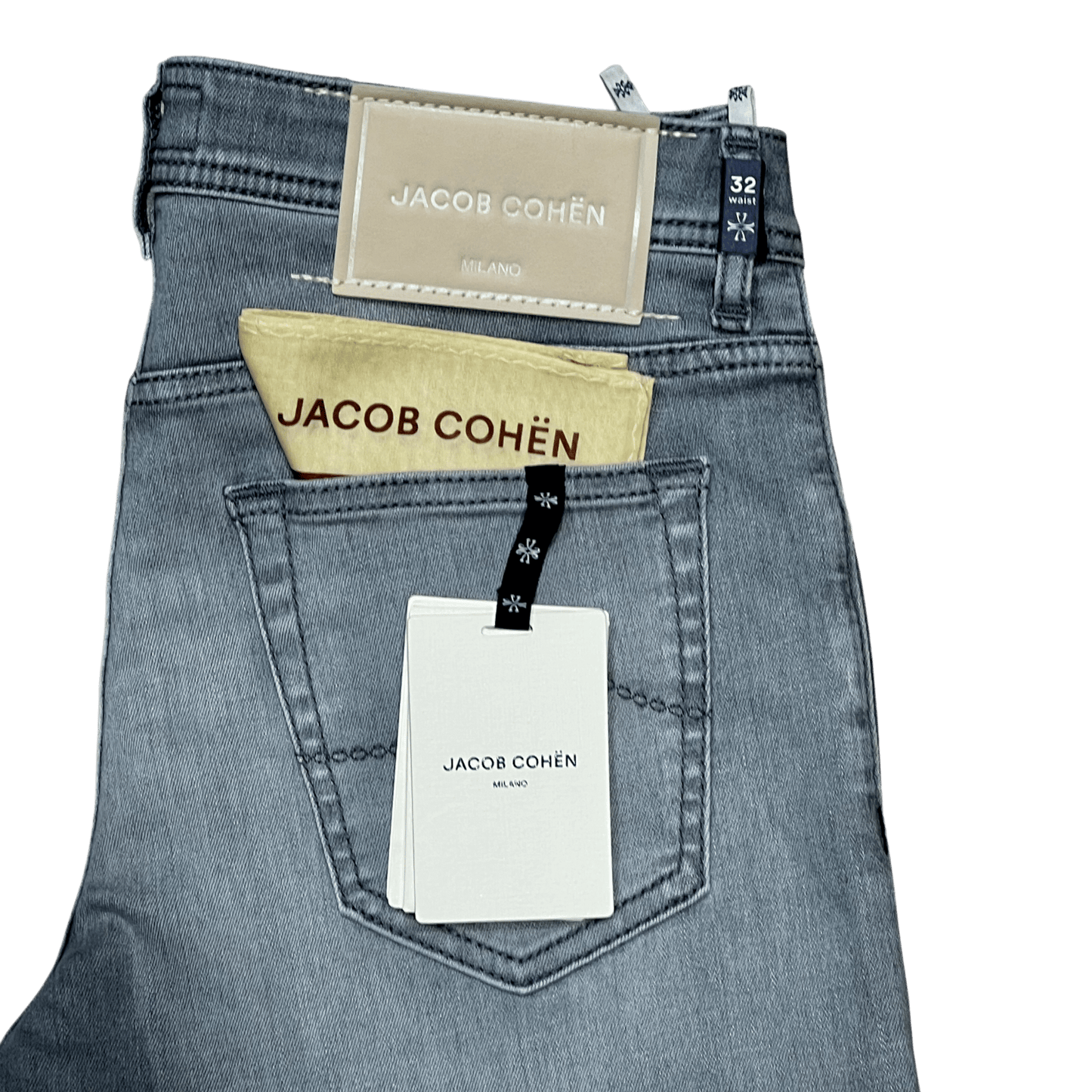 UNIT Hamburg - Jacob Cohën, Nick slim, snad label, hellgrau - Jacob Cohën