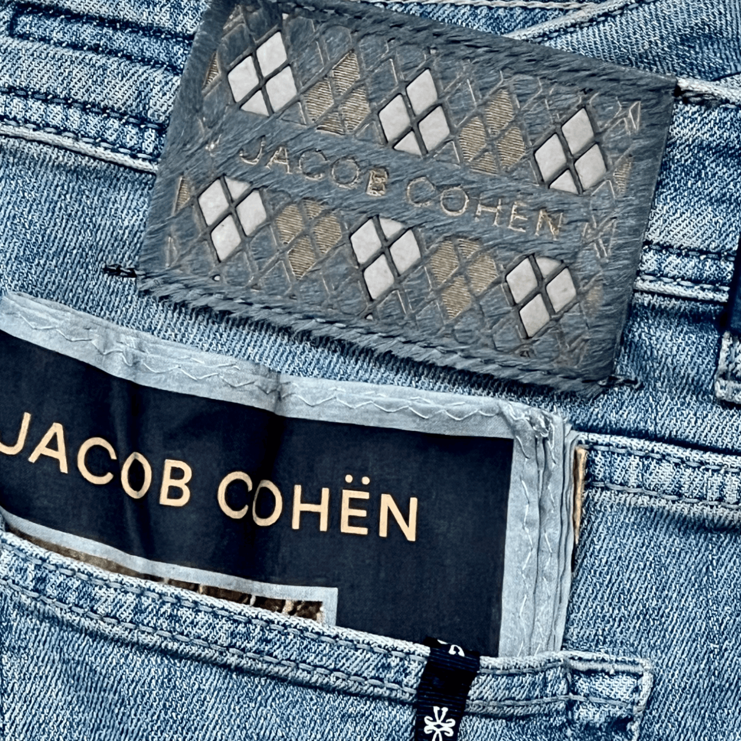UNIT Hamburg - Jacob Cohën, SCOTT, tabak mosaik Label, light blue - Jacob Cohën