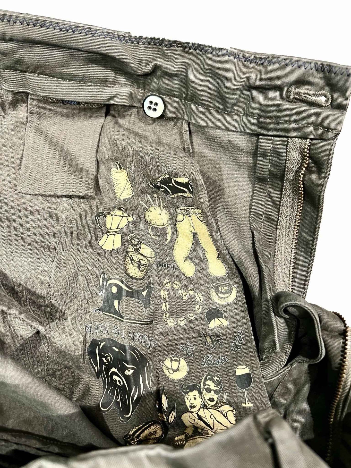 ネバーランドリー、コットンツイル、オリーブグレー - UNIT Hamburg