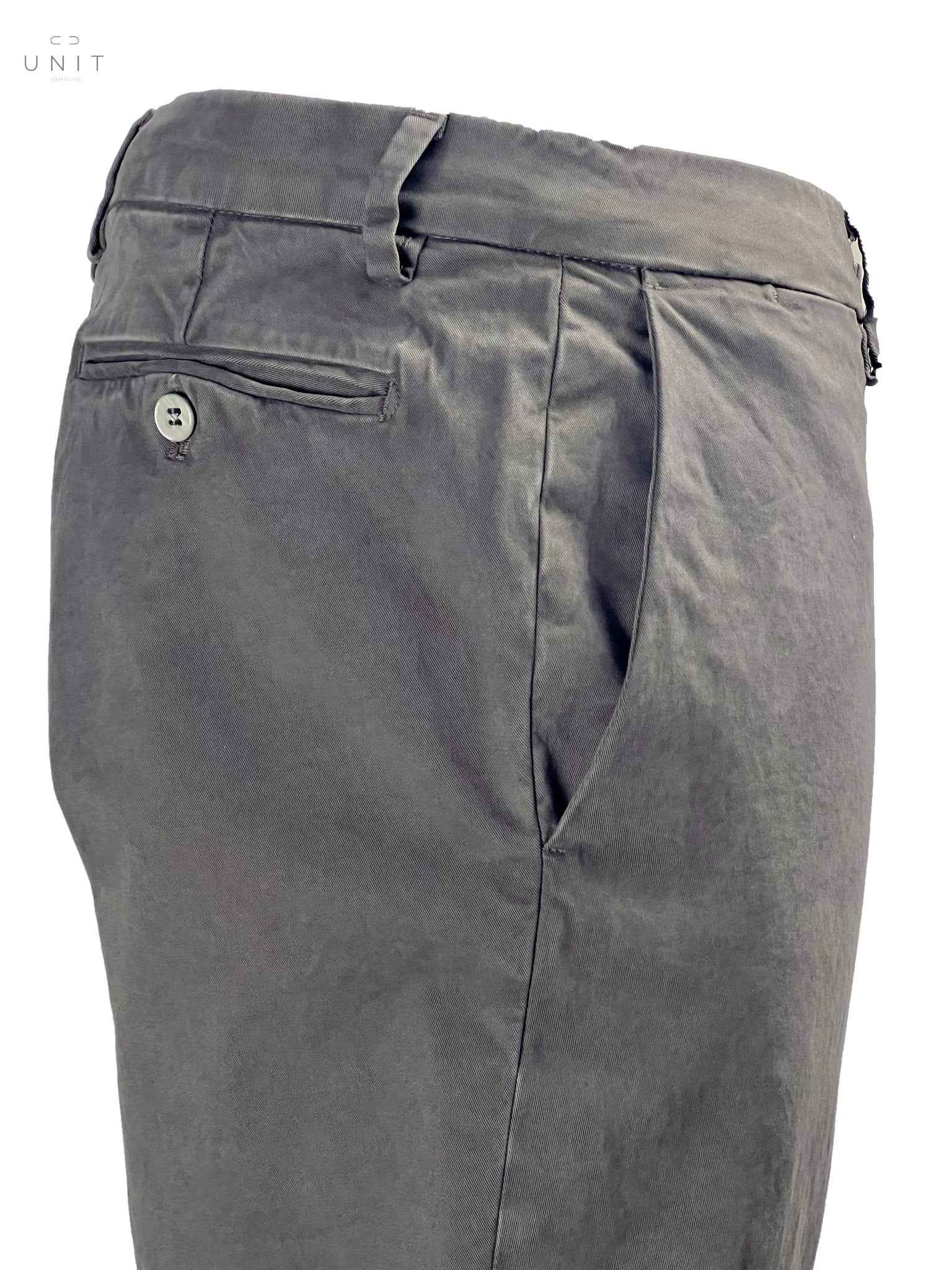 ネバーランドリー、コットンツイル、オリーブグレー - UNIT Hamburg